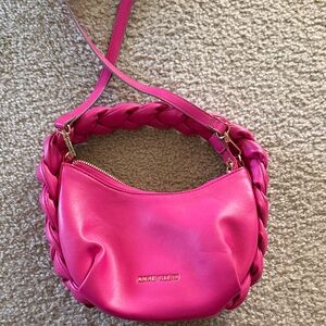 Anne Klein Fuchsia Braided Shoulder Bag